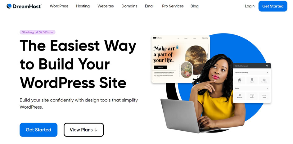 DreamHost Website Builder Review1