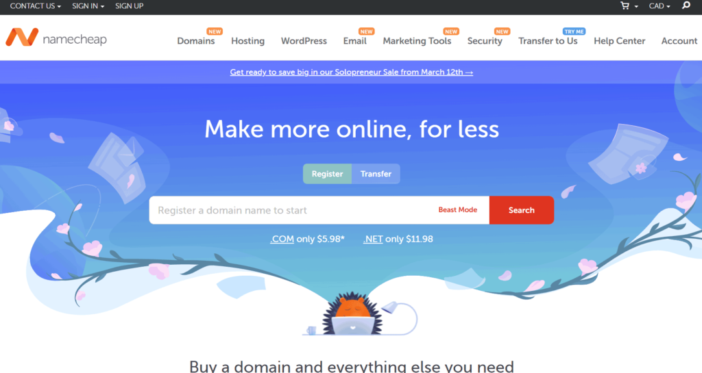 NameCheap-for-dropshipping